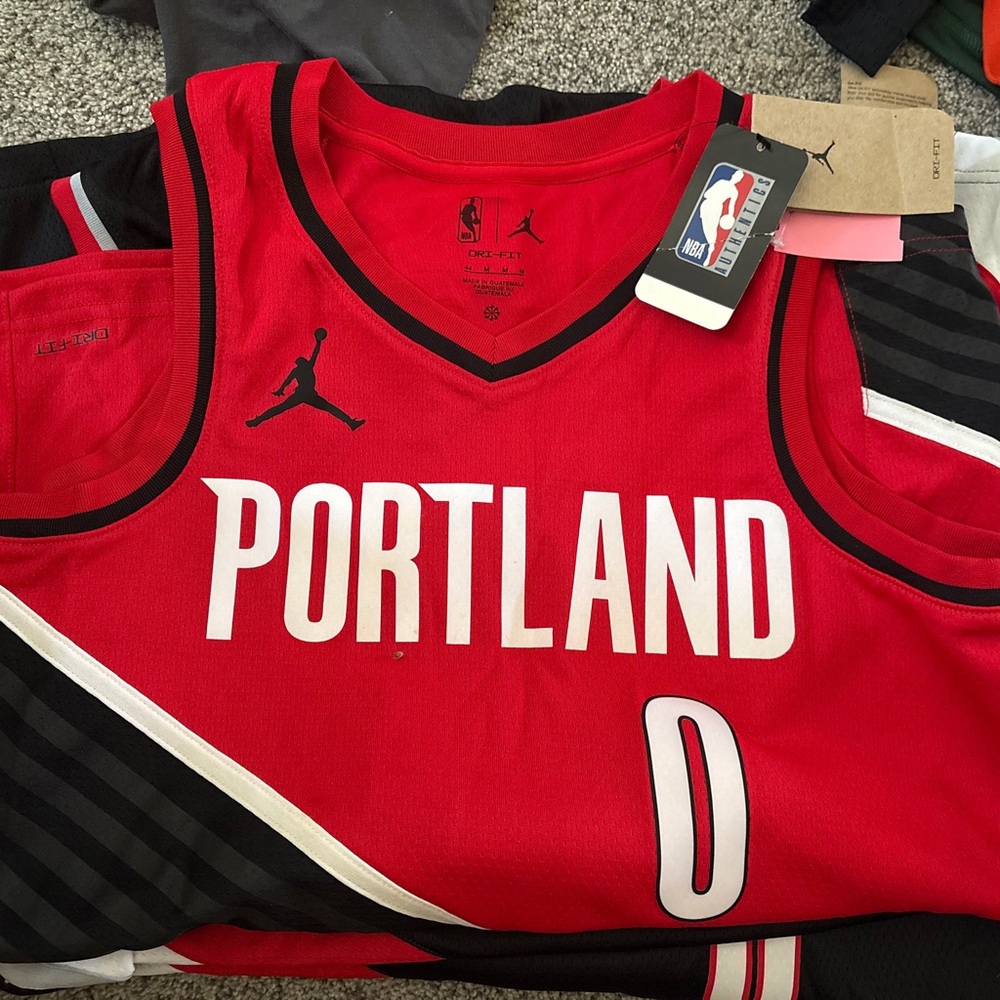 Nike Red and Black Portland Jersey